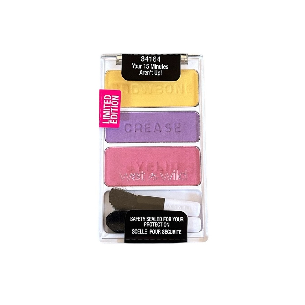 Wet n Wild Your 15 Minutes Aren’t Up! ColorIcon Eyeshadow Trio Pop Art LE NWT
